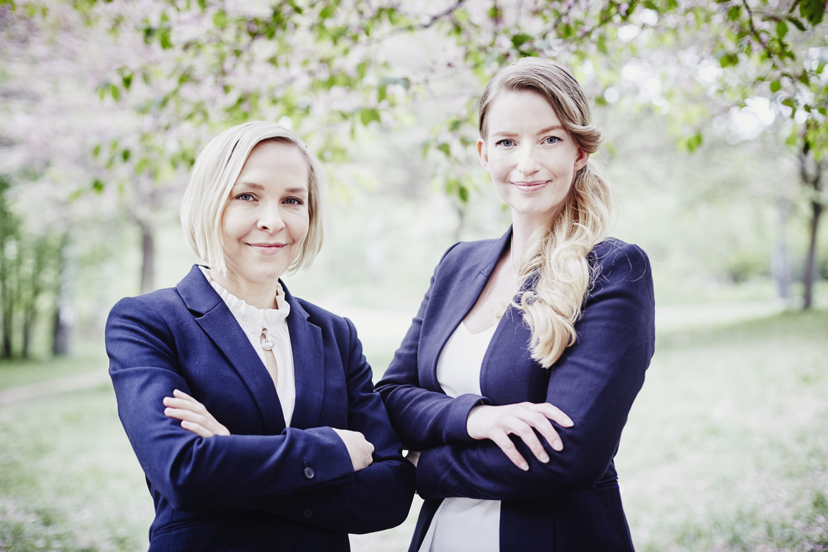Sulapac’s founders Dr. Suvi Haimi and Dr. Laura Tirkkonen-Rajasalo