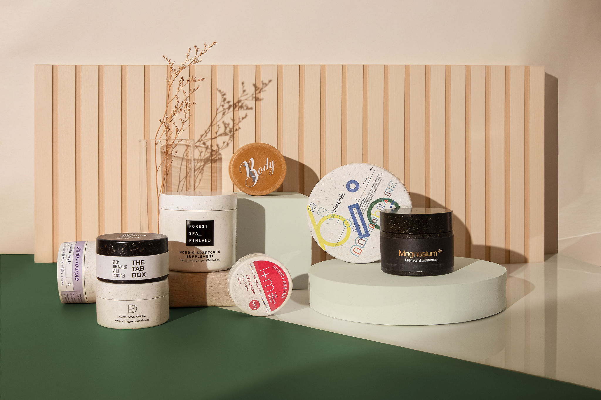 Cosmetic packaging made of Sulapac can be labeled with various techniques in an eco-friendly way.